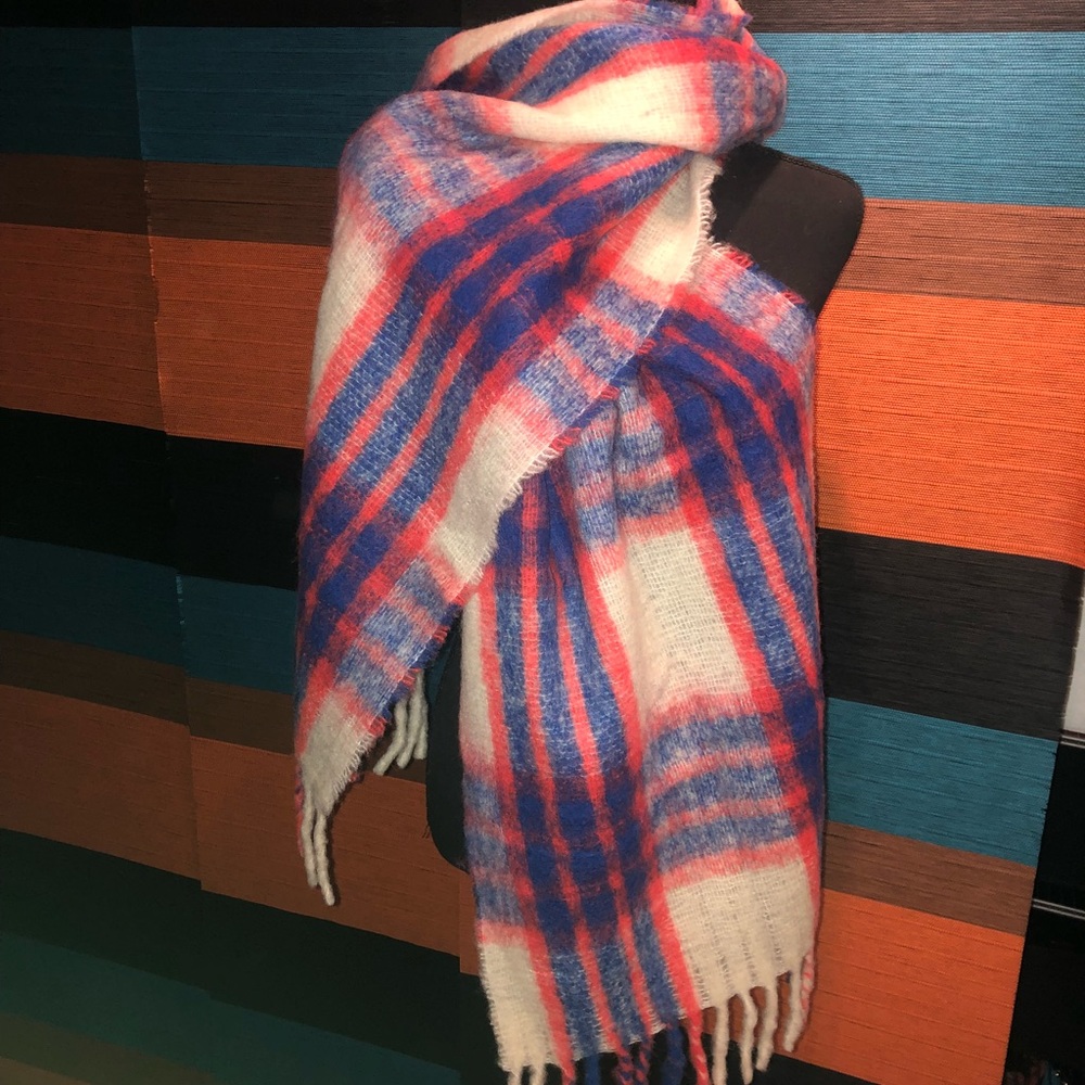 NEW with Tags J. Crew XL Wool Patterned Scarf